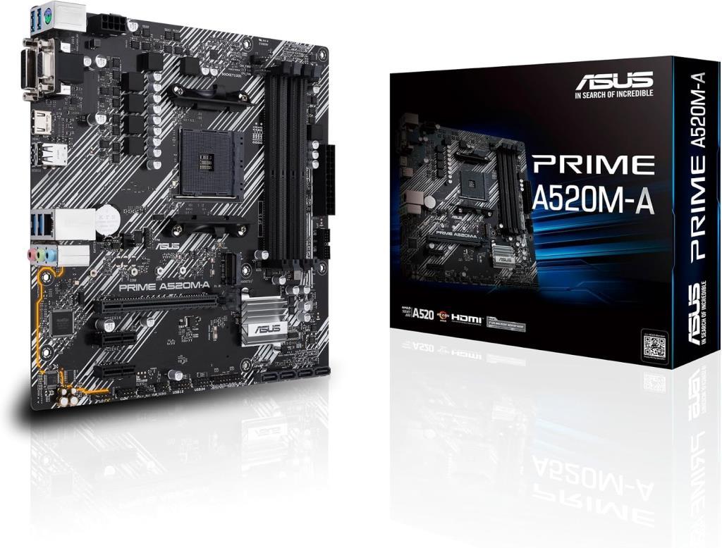 Asus Prime A520M-A II/CSM AMD AM4 DDR4 Micro ATX Anakart - TEŞHİR