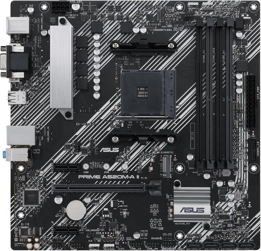 Asus Prime A520M-A II/CSM AMD AM4 DDR4 Micro ATX Anakart - TEŞHİR