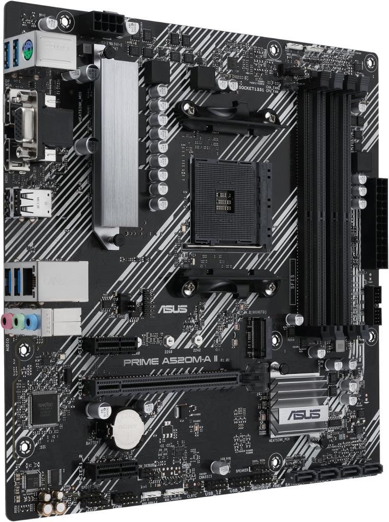Asus Prime A520M-A II/CSM AMD AM4 DDR4 Micro ATX Anakart - TEŞHİR