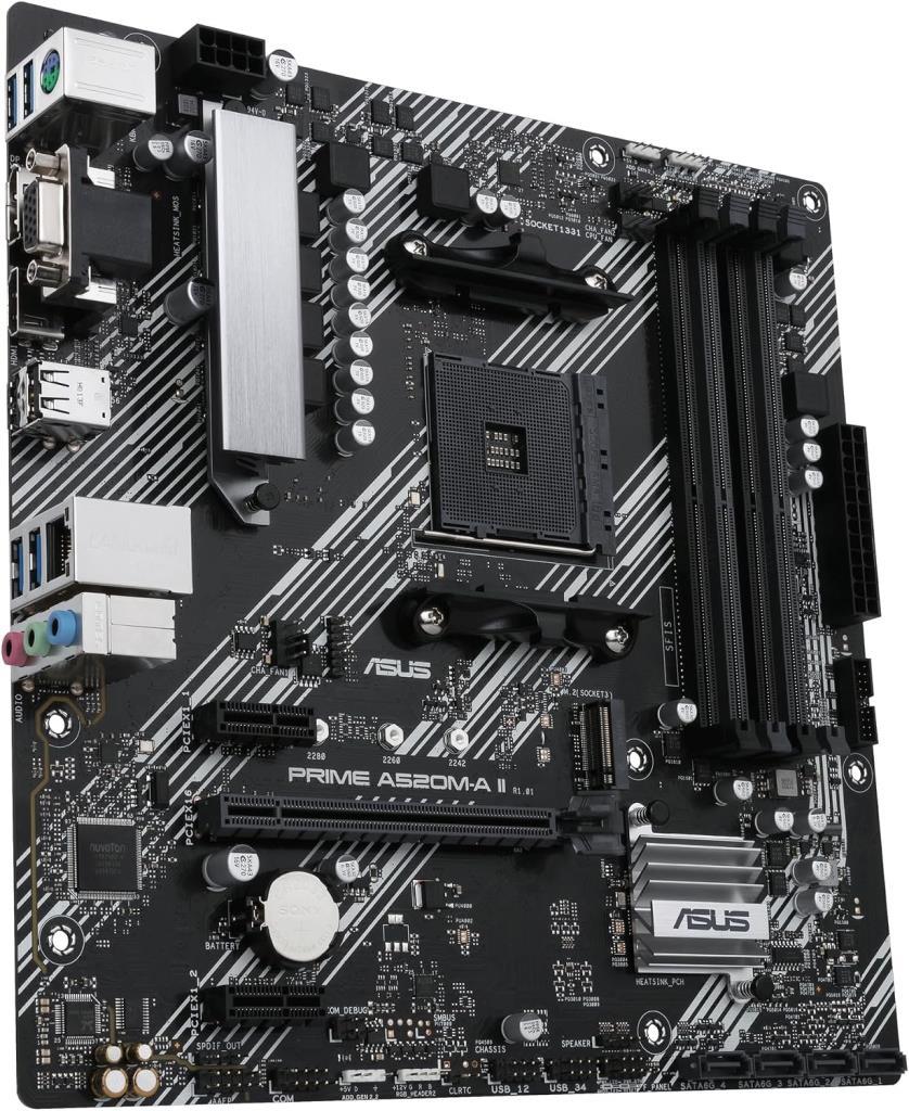 Asus Prime A520M-A II/CSM AMD AM4 DDR4 Micro ATX Anakart - TEŞHİR