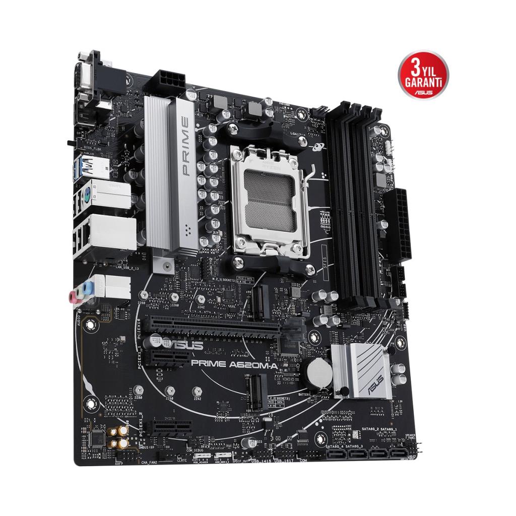 Asus Prime A620M-A-CSM AMD AM5 DDR5 Micro ATX Anakart Outlet