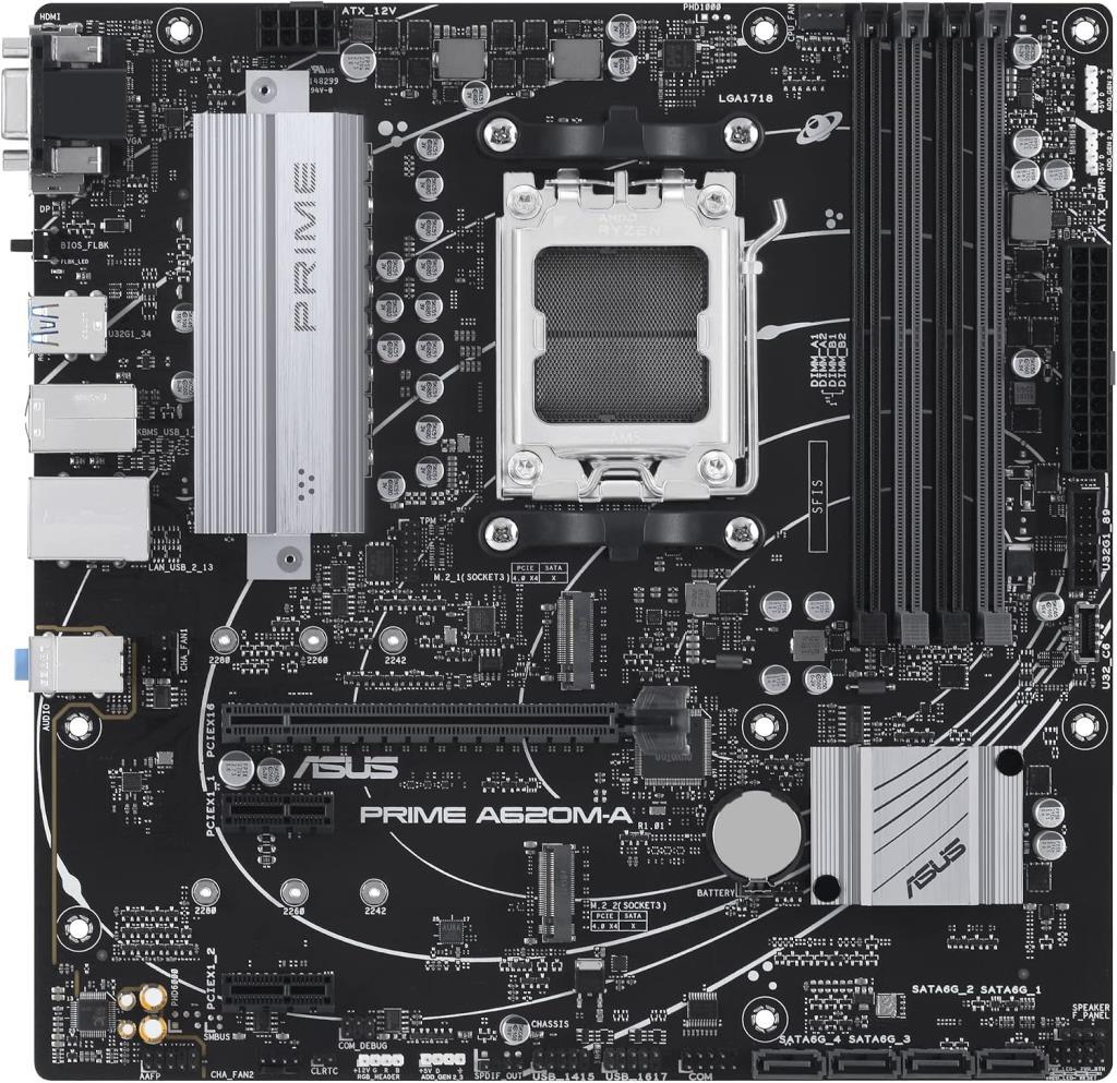 Asus Prime A620M-A-CSM AMD AM5 DDR5 Micro ATX Motherboard Outlet