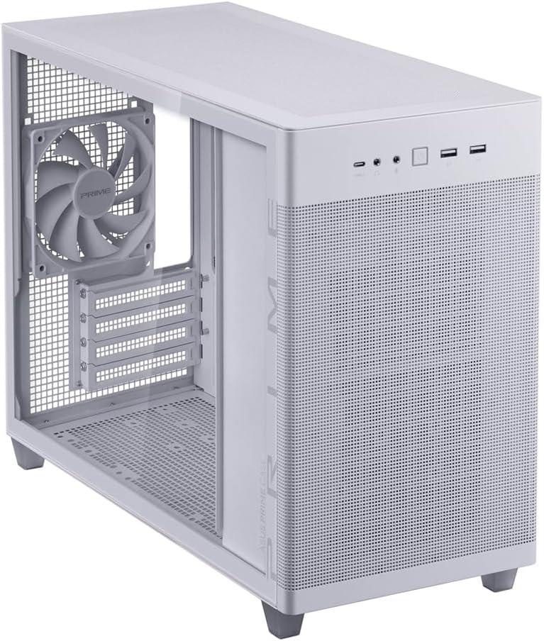 Asus Prime AP201 Temperli Fanlı Beyaz Micro ATX Bilgisayar Kasası Teşhir