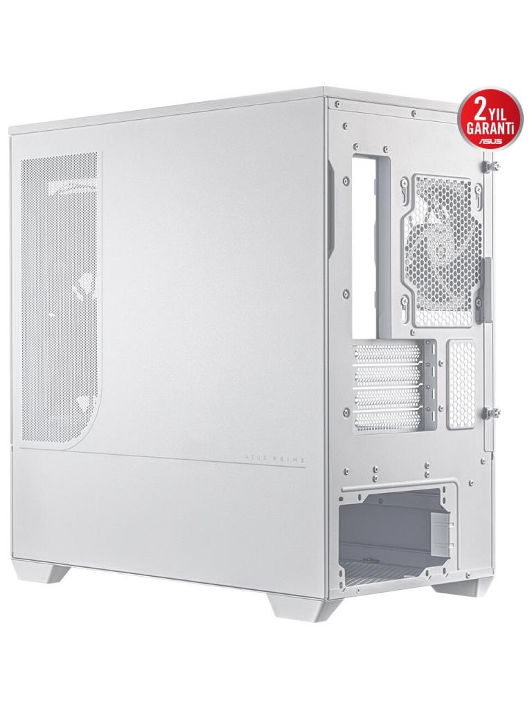 Asus Prime AP202 ARGB Fansız Beyaz Micro ATX Oyuncu Kasası - TESHİR