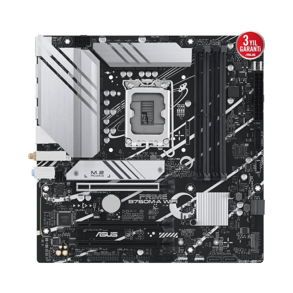 Asus Prime B760M-A Wi-Fi Intel LGA1700 DDR5 Micro ATX Anakart