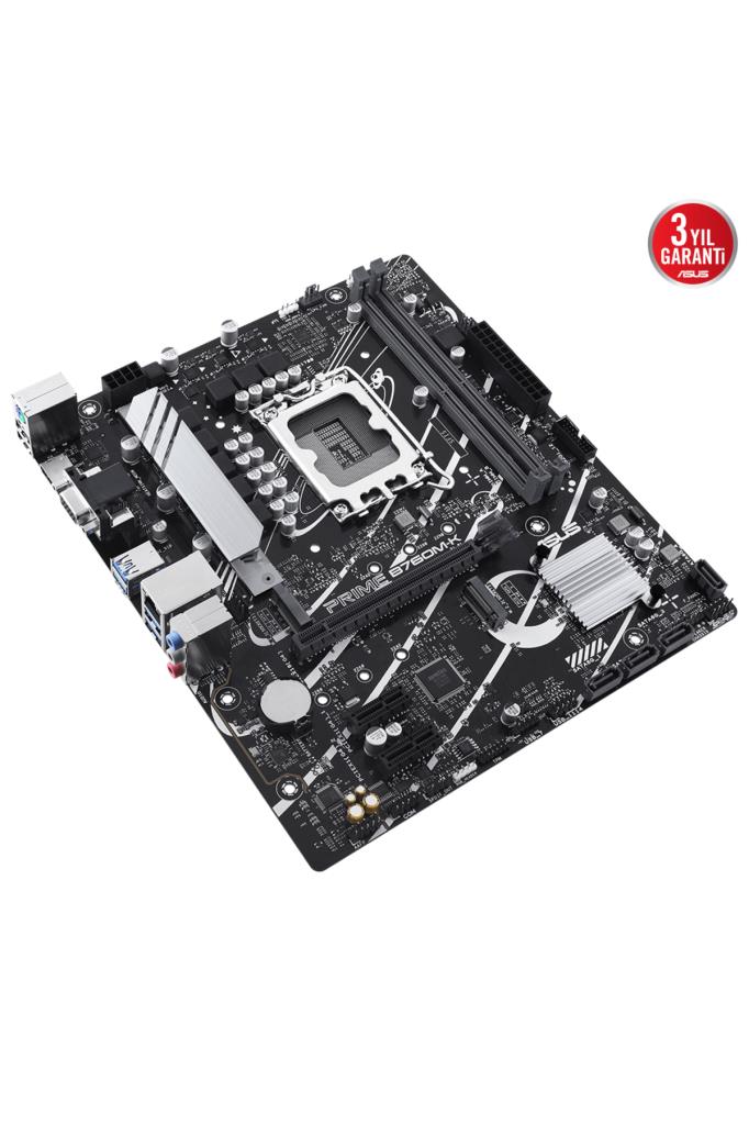 Asus Prime B760M-K Intel LGA1700 DDR5 Micro ATX Anakart Outlet