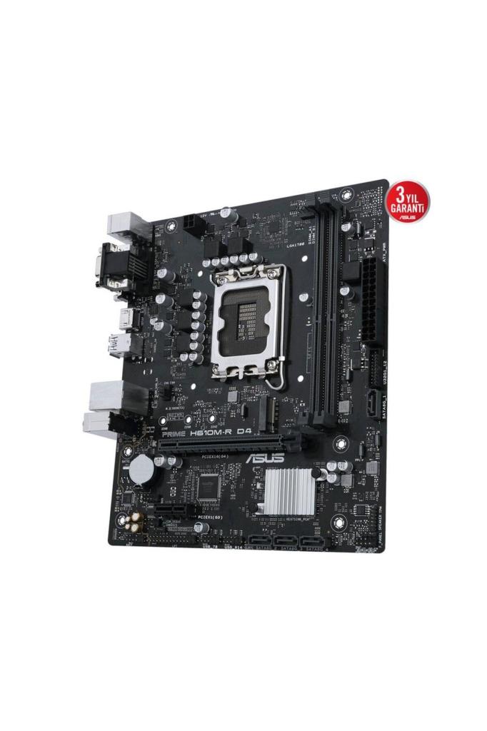 Asus Prime H610M-R D4 Intel LGA1700 DDR4 Micro ATX Anakart Outlet