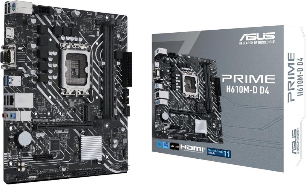 ASUS Prime H610M-D D4 Intel H610 LGA1700 DDR4 3200 MHz mATX Anakart Outlet
