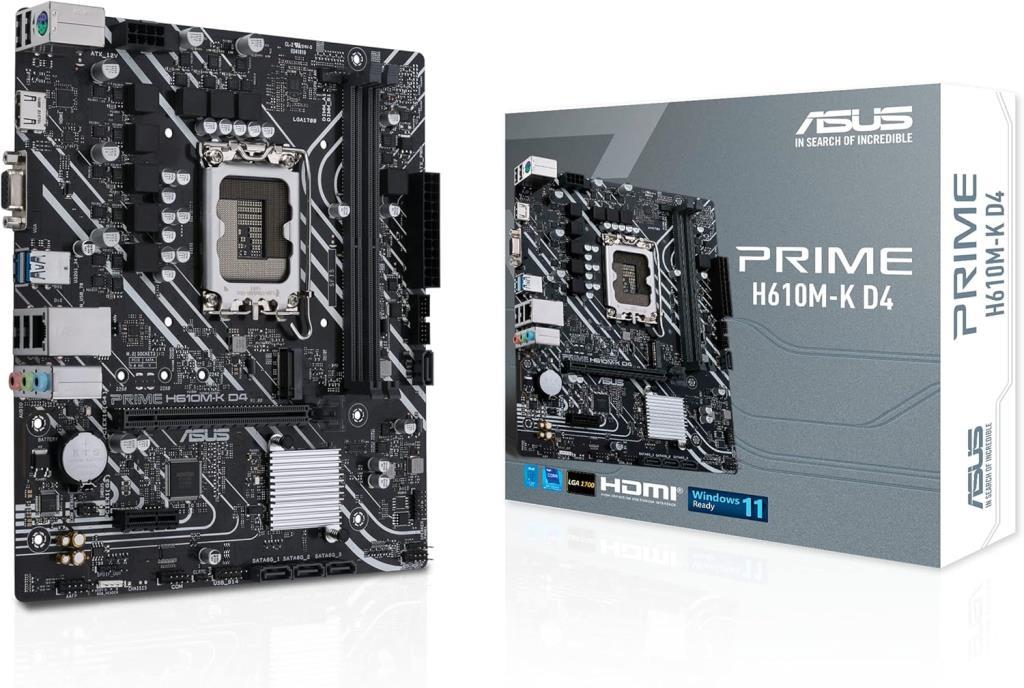 Asus Prime H610M-K D4 Intel LGA1700 DDR4 Micro ATX Anakart Teşhir