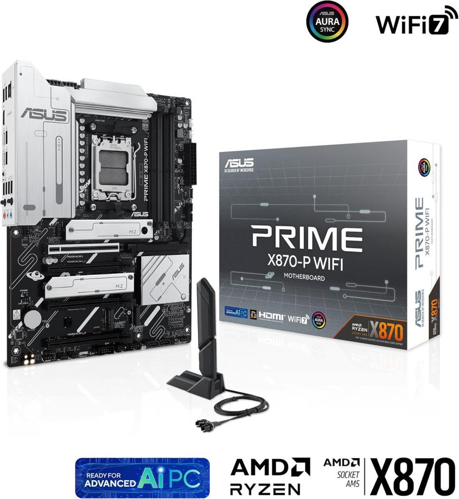 Asus Prime X870-P Wi-Fi AMD AM5 DDR5 ATX Anakart Teşhir