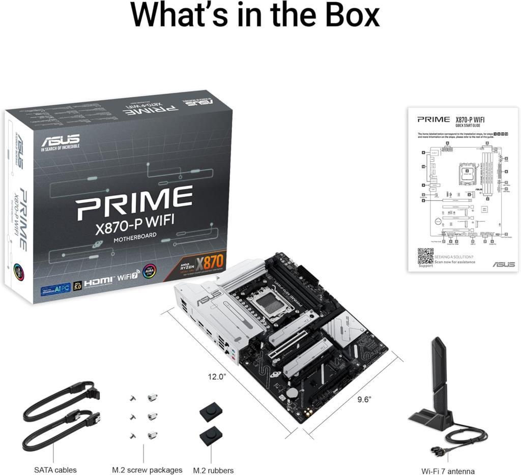 Asus Prime X870-P Wi-Fi AMD AM5 DDR5 ATX Anakart Teşhir