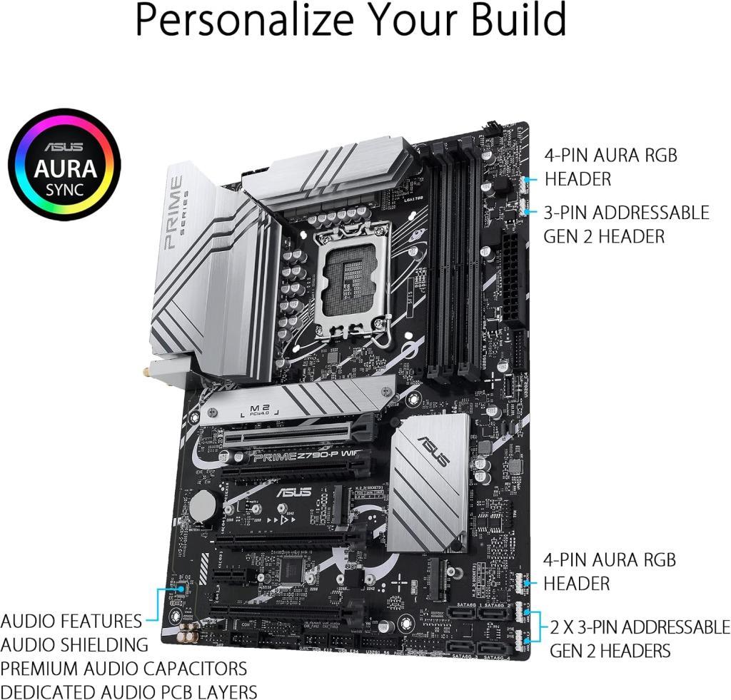 منفذ اللوحة الأم Asus Prime Z790-P Intel LGA1700 DDR5 ATX