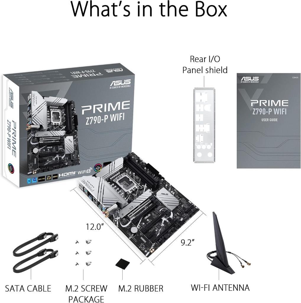 منفذ اللوحة الأم Asus Prime Z790-P Intel LGA1700 DDR5 ATX