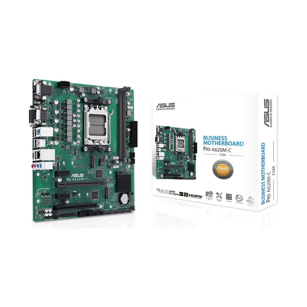 Asus Pro A620M-C-CSM AMD AM5 DDR5 Micro ATX Anakart