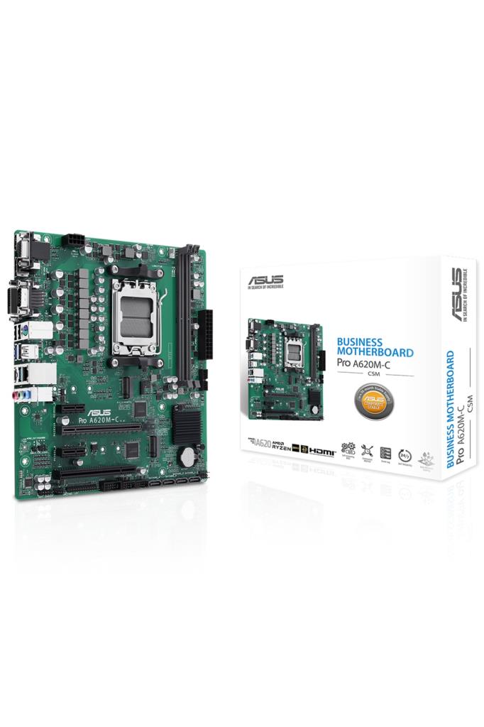 Asus Pro A620M-DASH-CSM AMD AM5 DDR5 Micro ATX Anakart - OUTLET