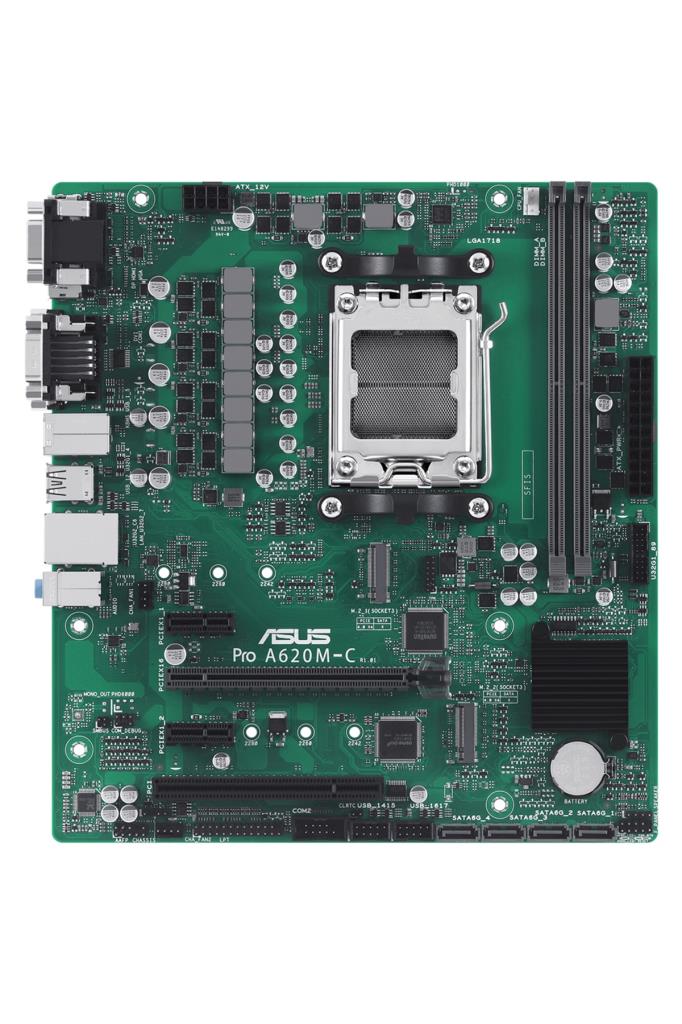 Asus Pro A620M-DASH-CSM AMD AM5 DDR5 Micro ATX Anakart - OUTLET