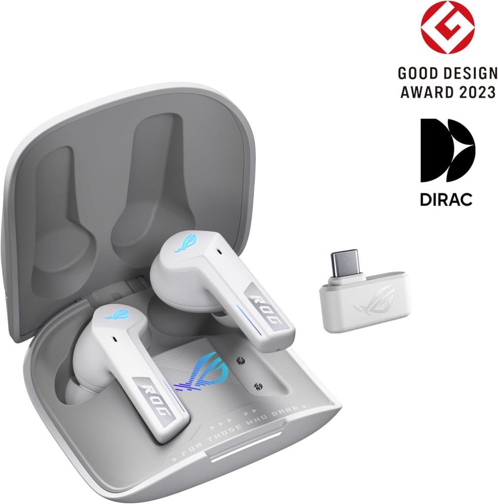 Asus ROG Cetra Speednova TWS ANC Beyaz Kulak İçi Bluetooth Oyuncu Kulaklığı
