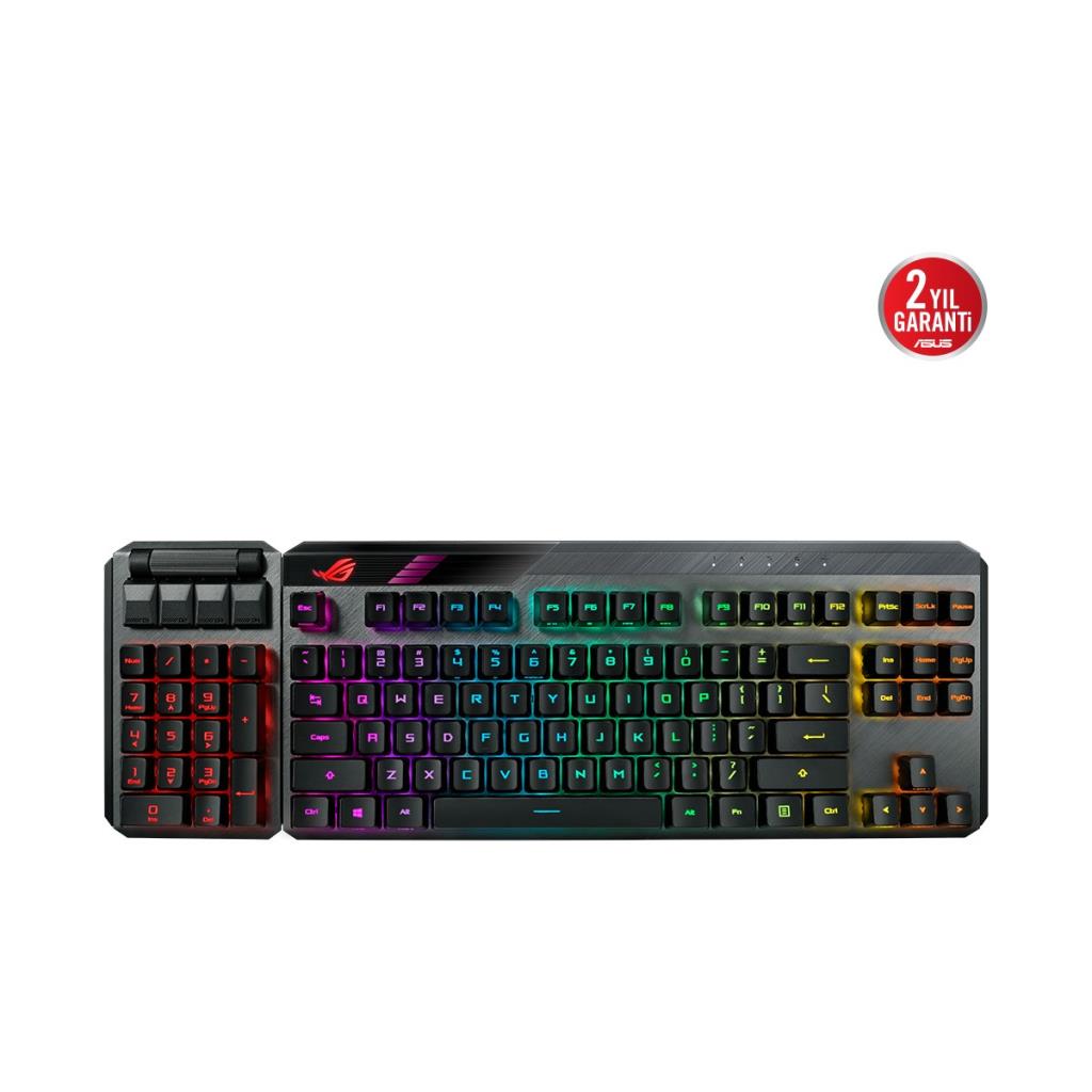 Asus ROG Claymore II RGB Red Switch Kablolu/Kablosuz Mekanik Oyuncu Klavyesi Teşhir
