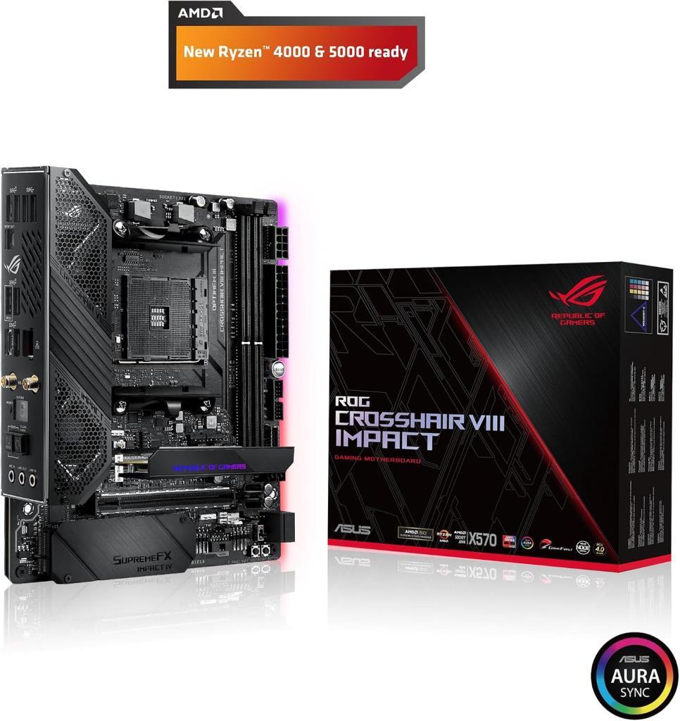Asus ROG Crosshair VIII Impact AMD AM4 DDR4 Mini ITX Anakart - OUTLET