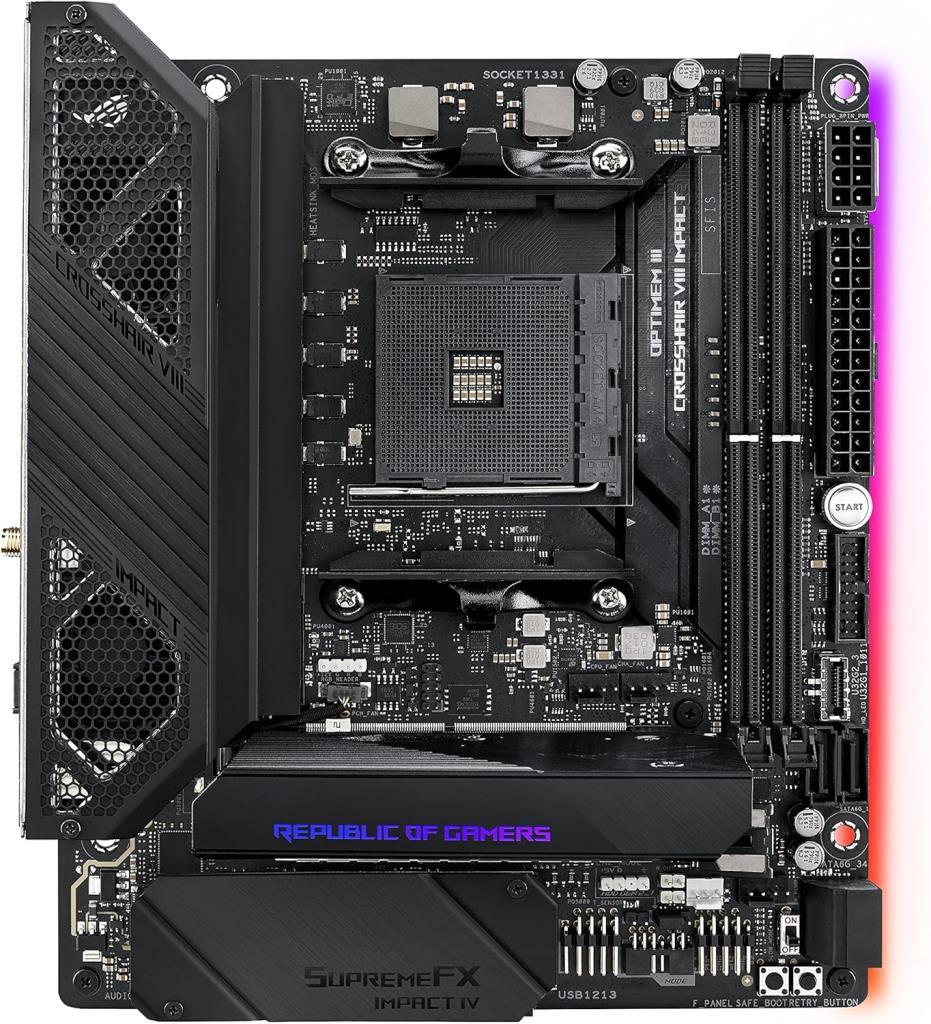 Asus Rog Crosshair VIII Impact AMD AM4 DDR4 Mini ITX Anakart Outlet