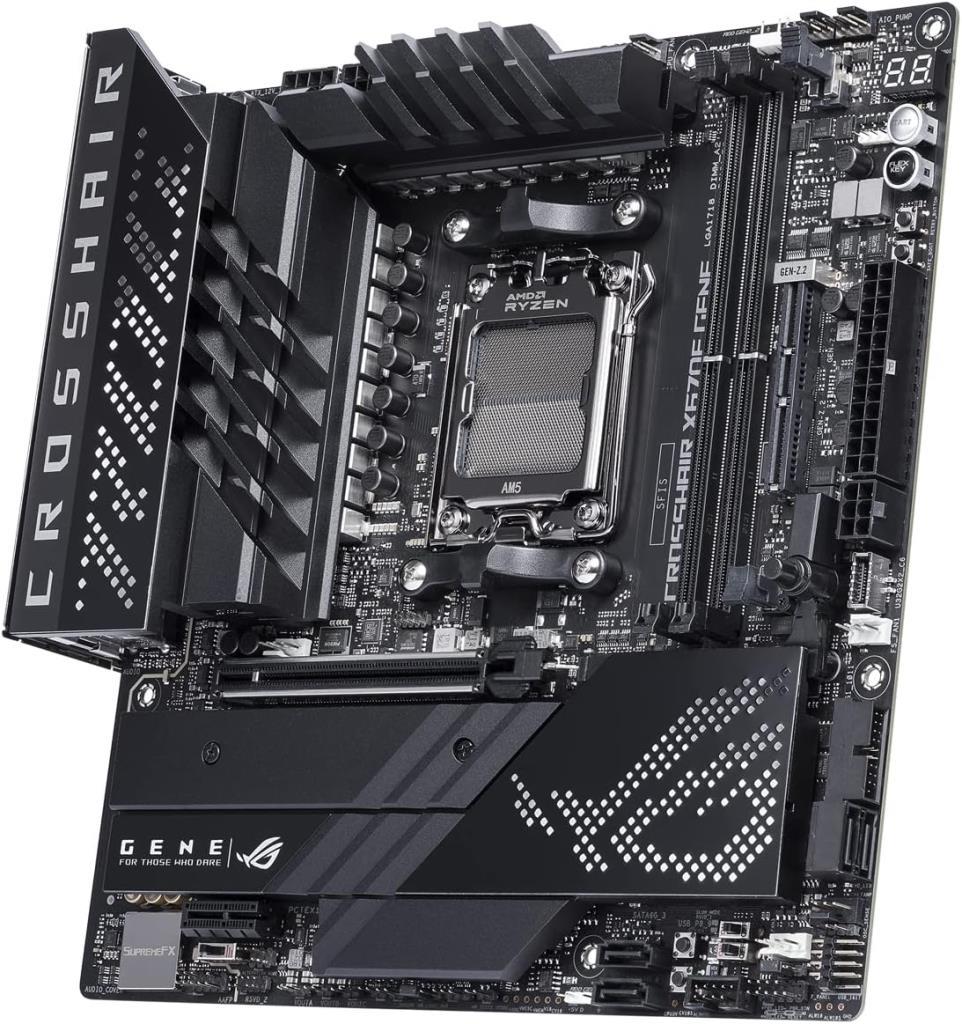 Asus Rog Crosshair X670E Gene AMD AM5 DDR5 Micro ATX Anakart Teşhir