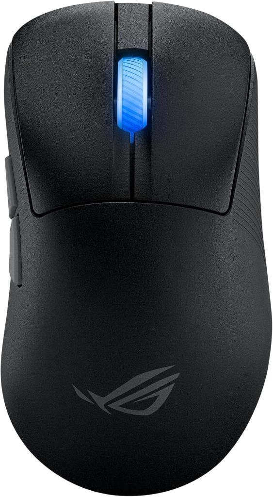 ماوس الألعاب السلكي/اللاسلكي Asus ROG Keris II Ace AimPoint Black Optical Gaming Mouse Display