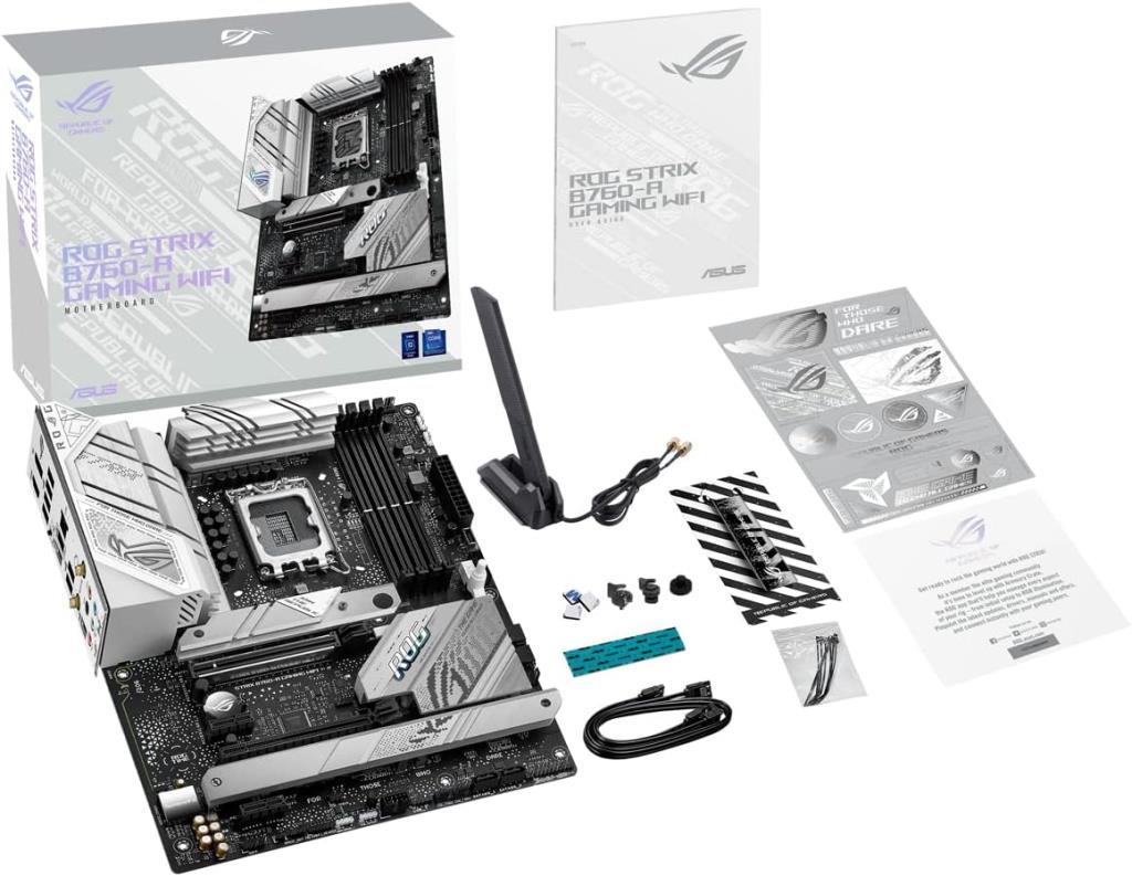 Asus Rog Strix B760-A Gaming Wi-Fi D4 Intel LGA1700 DDR4 ATX Anakart Teşhir
