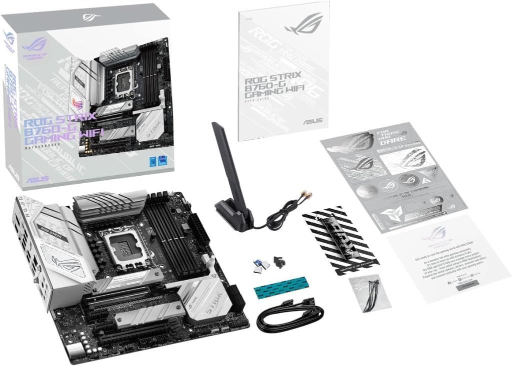 Asus Rog Strix B760-G Gaming Wi-Fi D5 Intel LGA1700 DDR5 Micro ATX Anakart