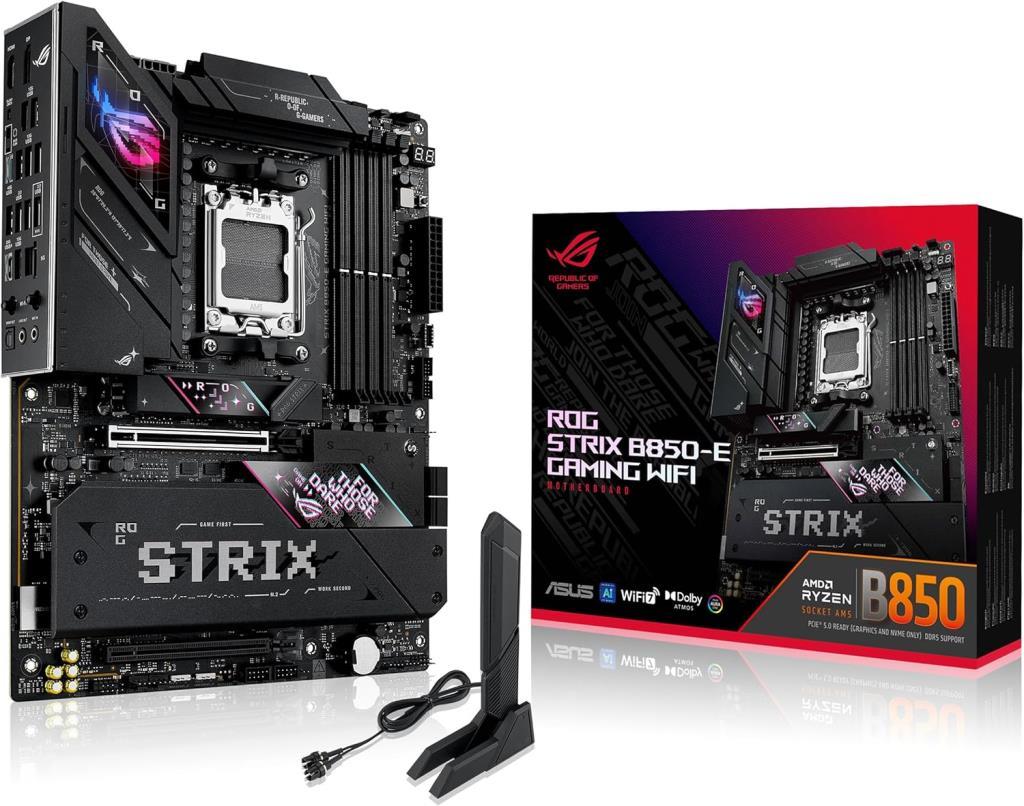 Asus ROG Strix B850-E Gaming Wi-Fi AMD AM5 DDR5 ATX Anakart Teşhir