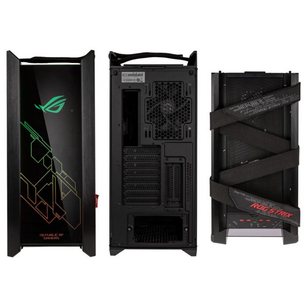 ASUS ROG Strix Helios GX601 RGB Fanlı Temperli Cam USB 3.1 E-ATX Mid Tower Gaming Oyuncu Kasası Siyah - Outlet