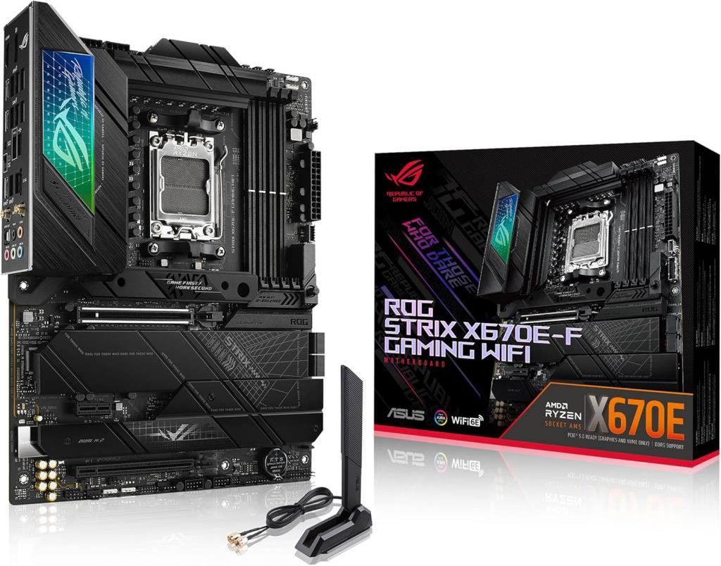 Asus Rog Strix X670E-F Gaming Wi-Fi AMD AM5 DDR5 ATX لوحة أم