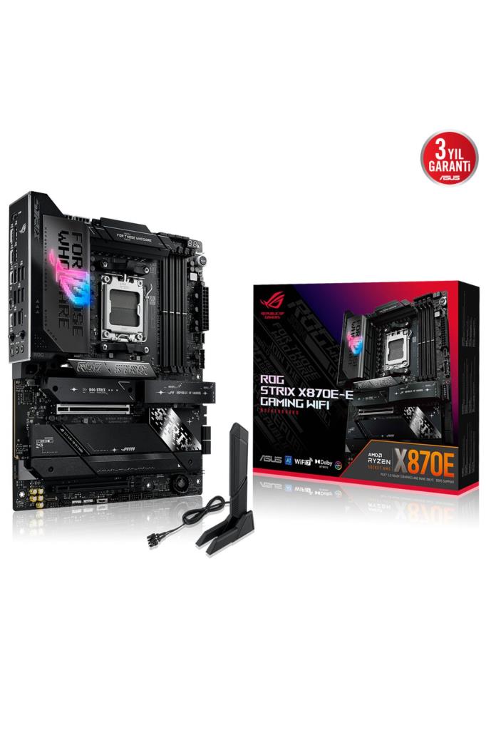 Asus Rog Strix X870E-E Gaming Wi-Fi AMD AM5 DDR5 ATX Anakart Outlet