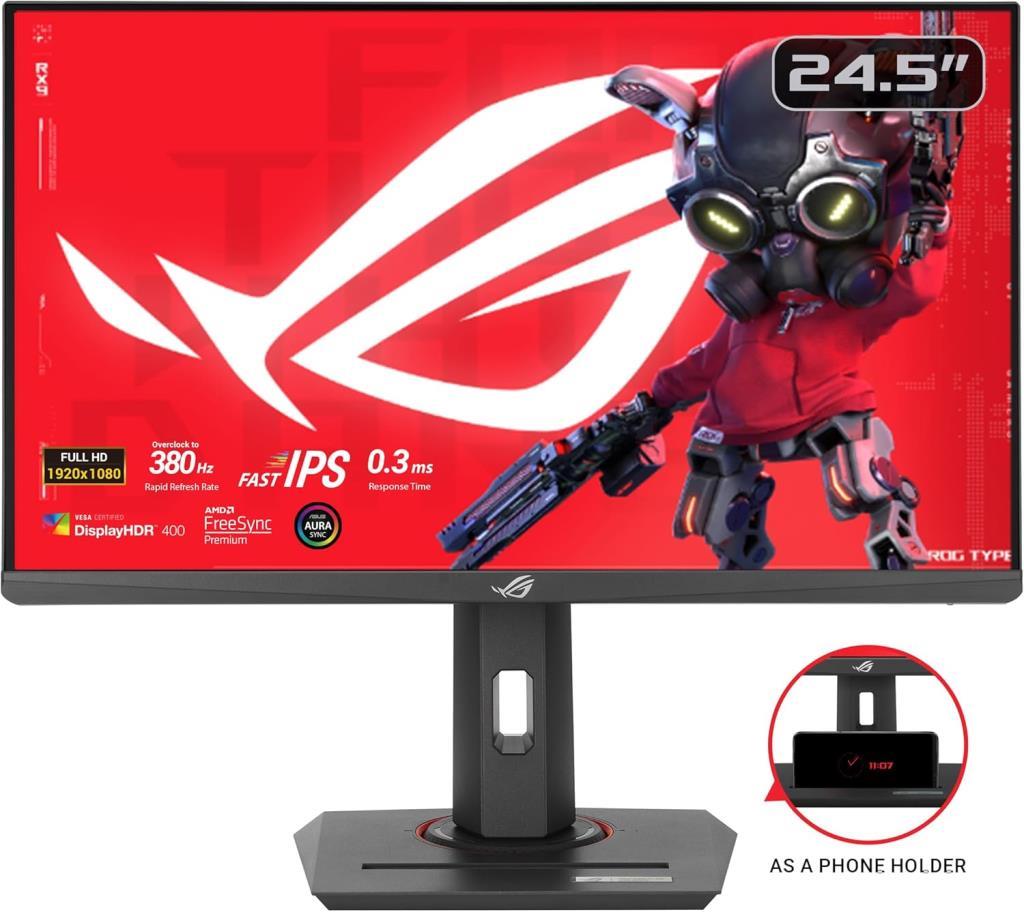 Asus ROG Strix XG259QNG 24.5" 0.3 ms Full HD Pivot IPS 380 Hz Oyuncu Monitörü Teşhir