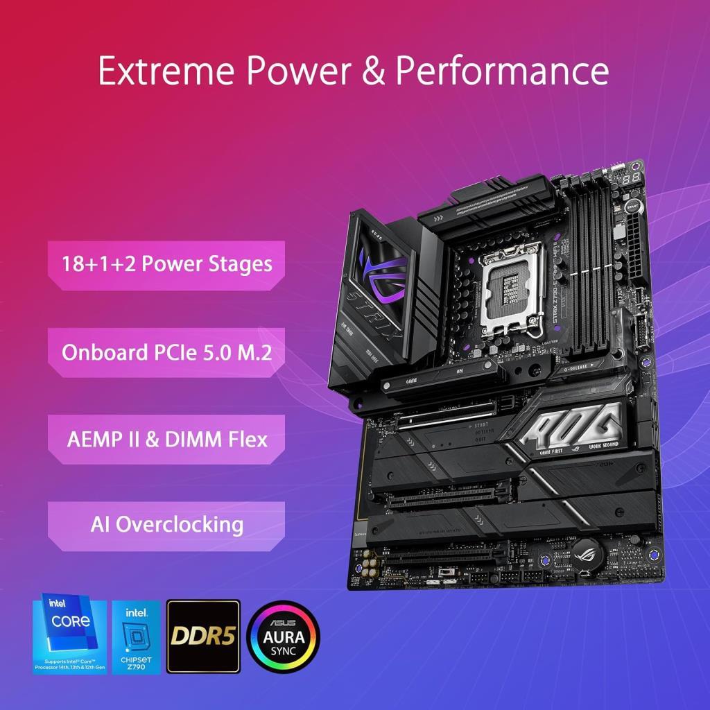 Asus Rog Strix Z790-E Gaming Wi-Fi II Intel LGA1700 DDR5 ATX Anakart