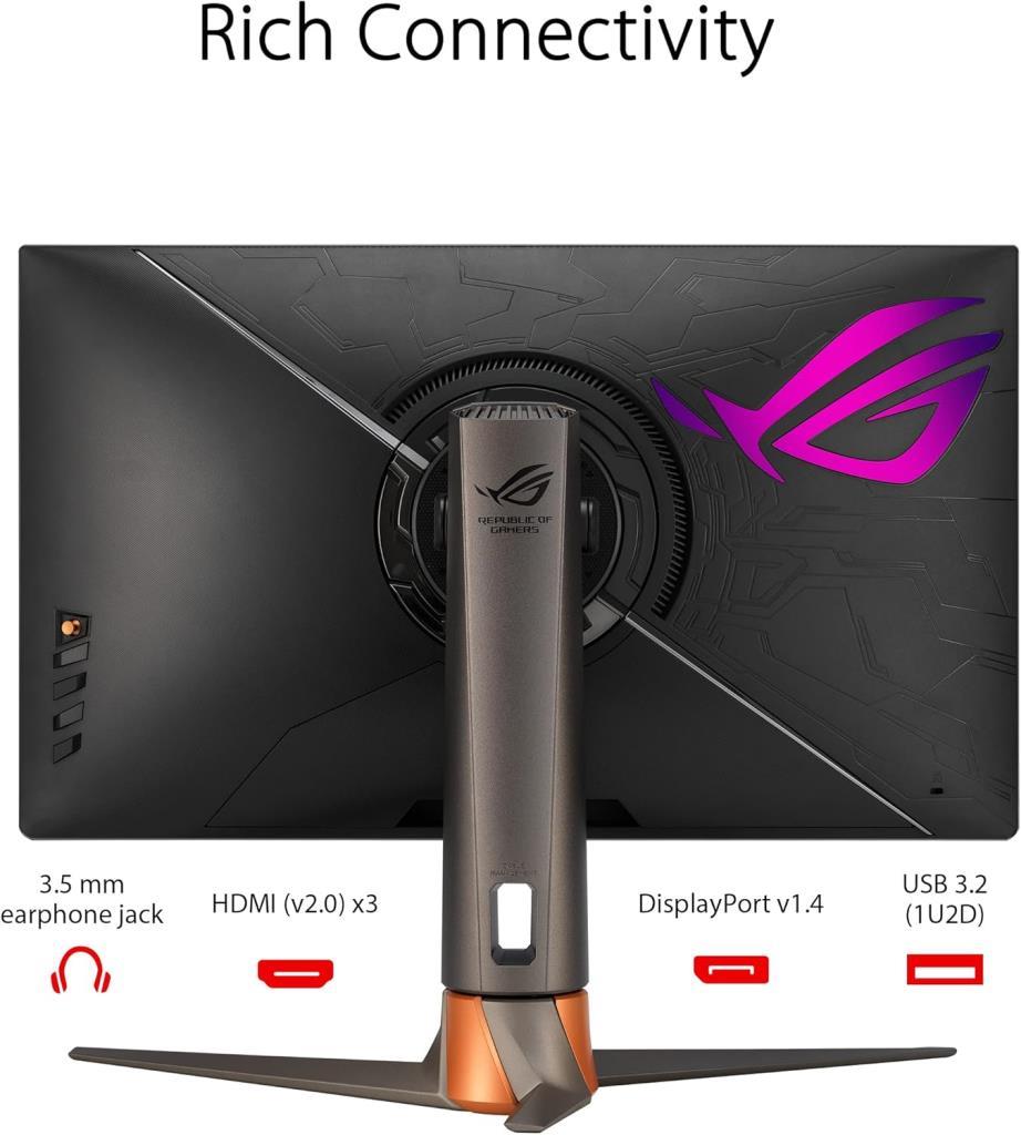 Asus ROG Swift PG27AQN 27" 1 ms 2K Pivot IPS 360 Hz Oyuncu Monitörü Outlet