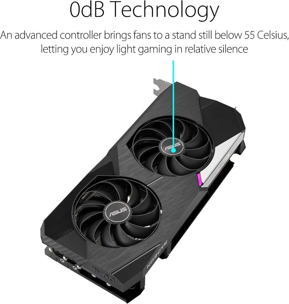 Asus RX 6750 XT Dual OC Edition DUAL-RX6750XT-O12G 192 Bit GDDR6 12 GB Ekran Kartı - Teşhir
