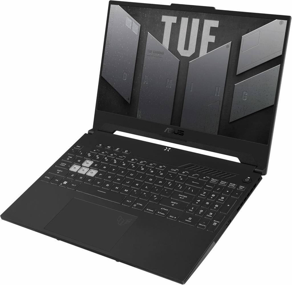 كمبيوتر محمول للألعاب Asus Tuf Gaming F15 FX507ZC4-HN211 i5-12500H سعة 8 جيجابايت وذاكرة 512 جيجابايت SSD وبطاقة رسومات RTX3050 مقاس 15.6 بوصة عالية الدقة بالكامل 