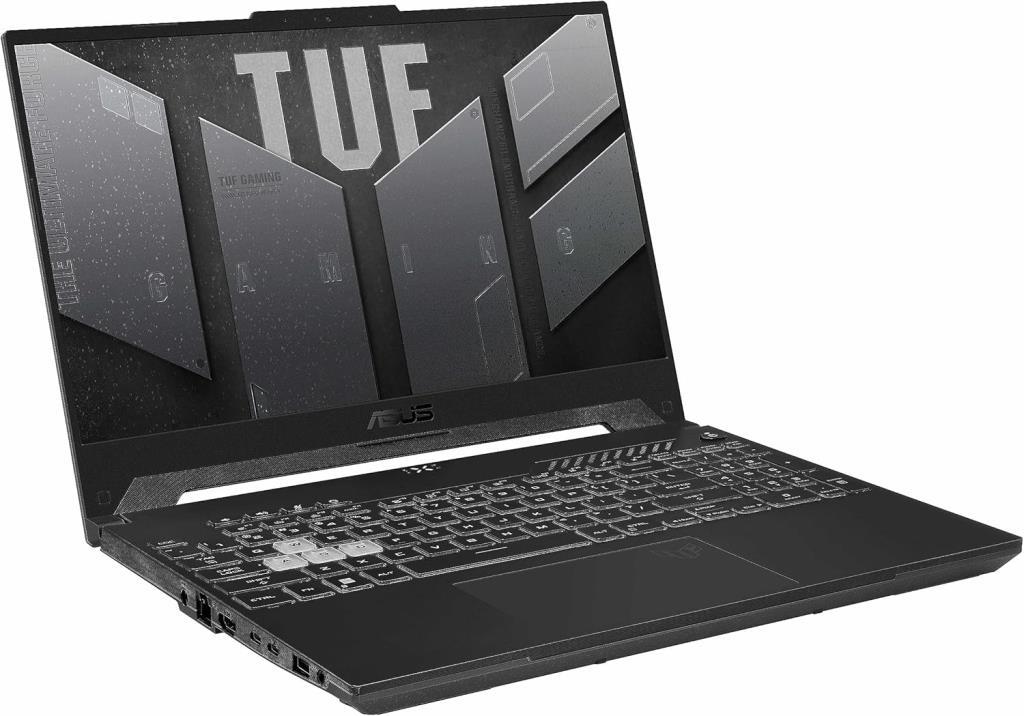 كمبيوتر محمول للألعاب Asus Tuf Gaming F15 FX507ZC4-HN211 i5-12500H سعة 8 جيجابايت وذاكرة 512 جيجابايت SSD وبطاقة رسومات RTX3050 مقاس 15.6 بوصة عالية الدقة بالكامل 