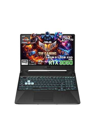 Asus TUF Gaming A15 FA506NCG-HN206 Ryzen 7 7445HS 16 GB 512 GB SSD RTX3050 15.6" Full HD Gaming Laptop - TESHİR