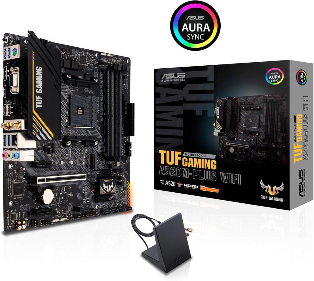 Asus TUF Gaming A520M-PLUS Wi-Fi AMD AM4 DDR4 Micro ATX Anakart Outlet