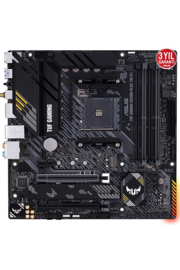 ASUS TUF Gaming B550M-PLUS Wi-Fi II AMD B550 AM4 DDR4 Micro ATX Anakart, Wi-Fi 6, Bluetooth, 2.5G LAN - Outlet