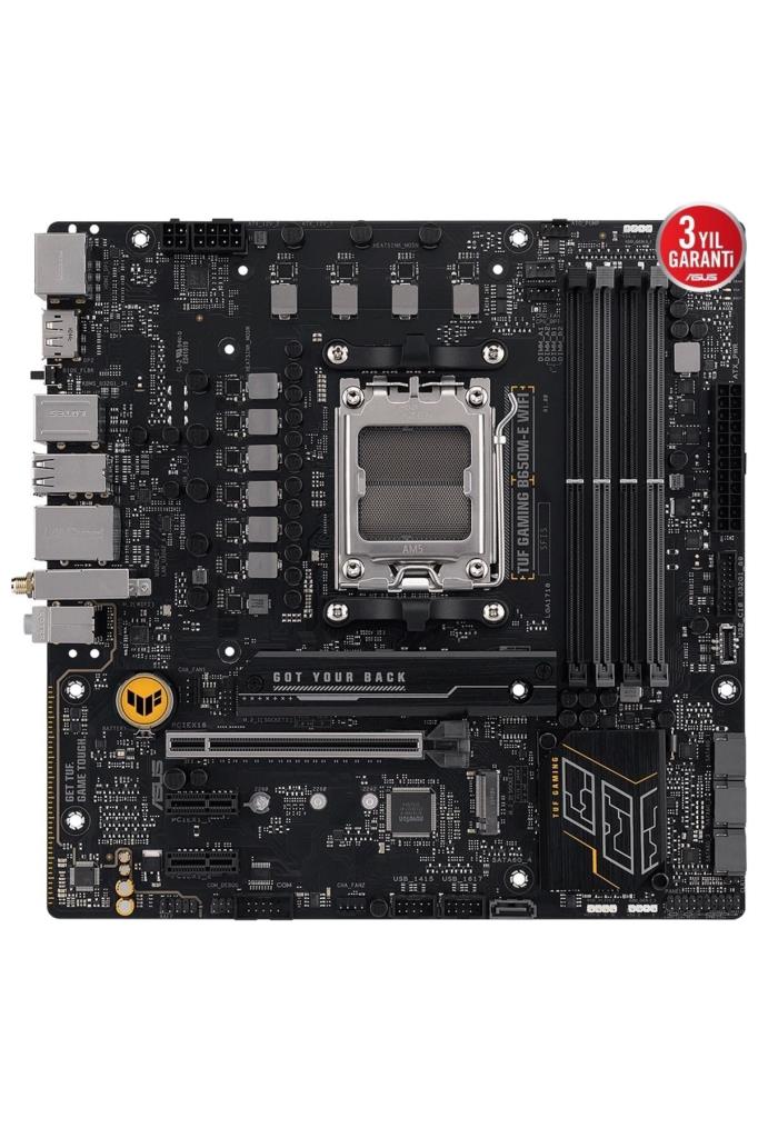 Asus Tuf Gaming B650M-E Wi-Fi AMD AM5 DDR5 Micro ATX Anakart Teşhir