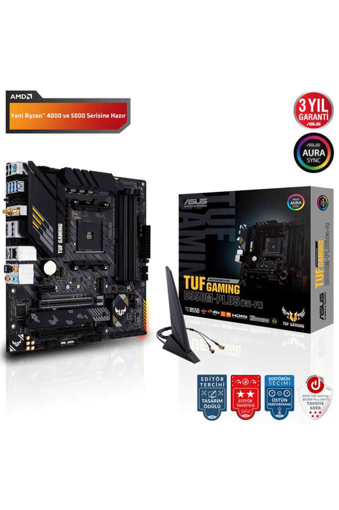 Asus TUF Gaming B650M-PLUS Wi-Fi AMD AM5 DDR5 Micro ATX Anakart Outlet