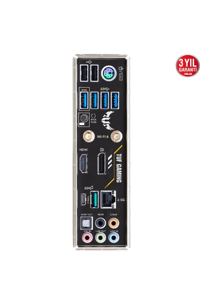 Asus TUF Gaming B650M-PLUS Wi-Fi AMD AM5 DDR5 Micro ATX Anakart Outlet