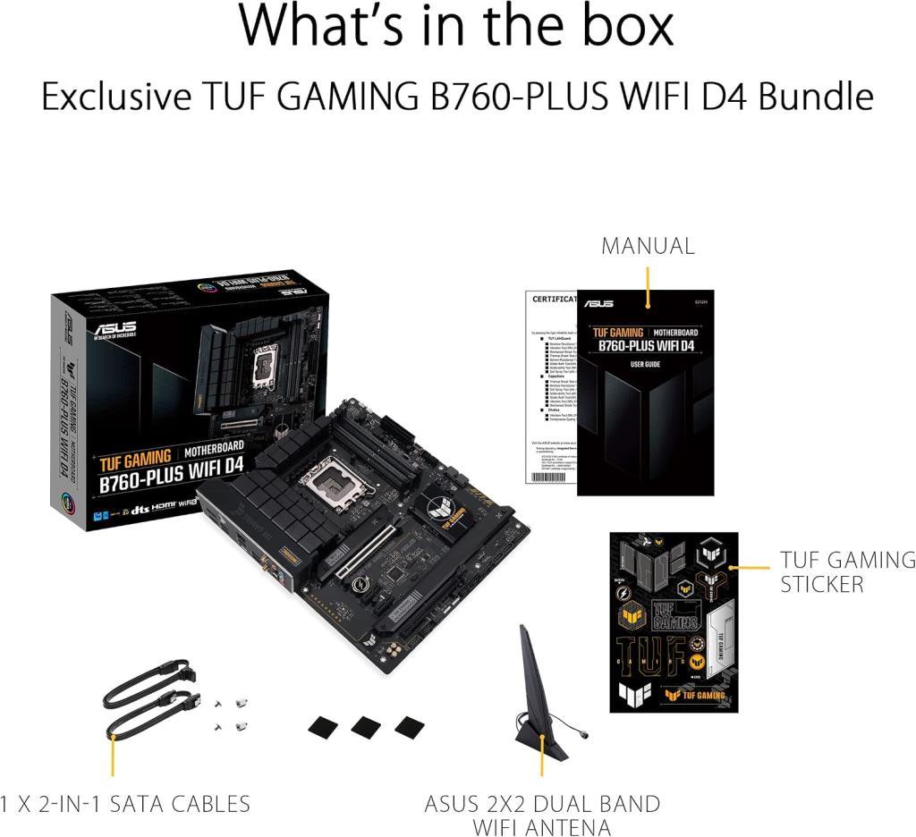 Asus Tuf Gaming B760-PLUS Wi-Fi Intel LGA1700 DDR4 ATX Anakart