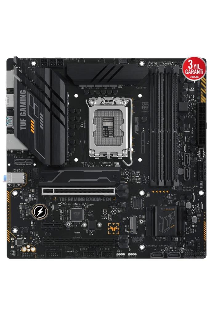 Asus Tuf Gaming B760M-E D4 Intel LGA1700 DDR4 Micro ATX Anakart Outlet