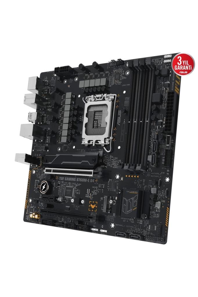 Asus Tuf Gaming B760M-E D4 Intel LGA1700 DDR4 Micro ATX Anakart Outlet