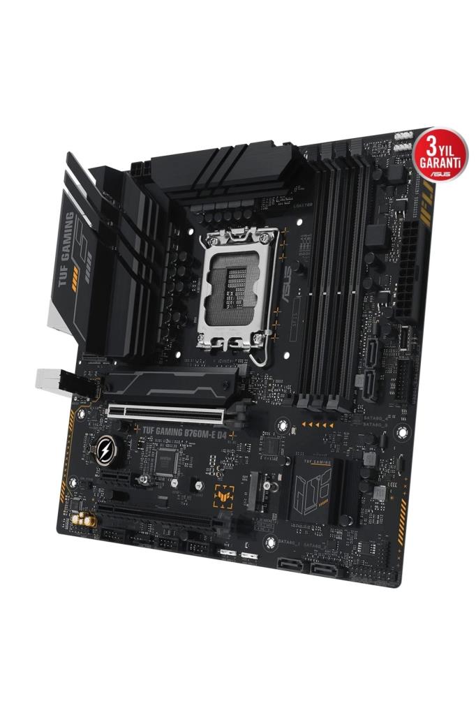 Asus Tuf Gaming B760M-E D4 Intel LGA1700 DDR4 Micro ATX Anakart Outlet