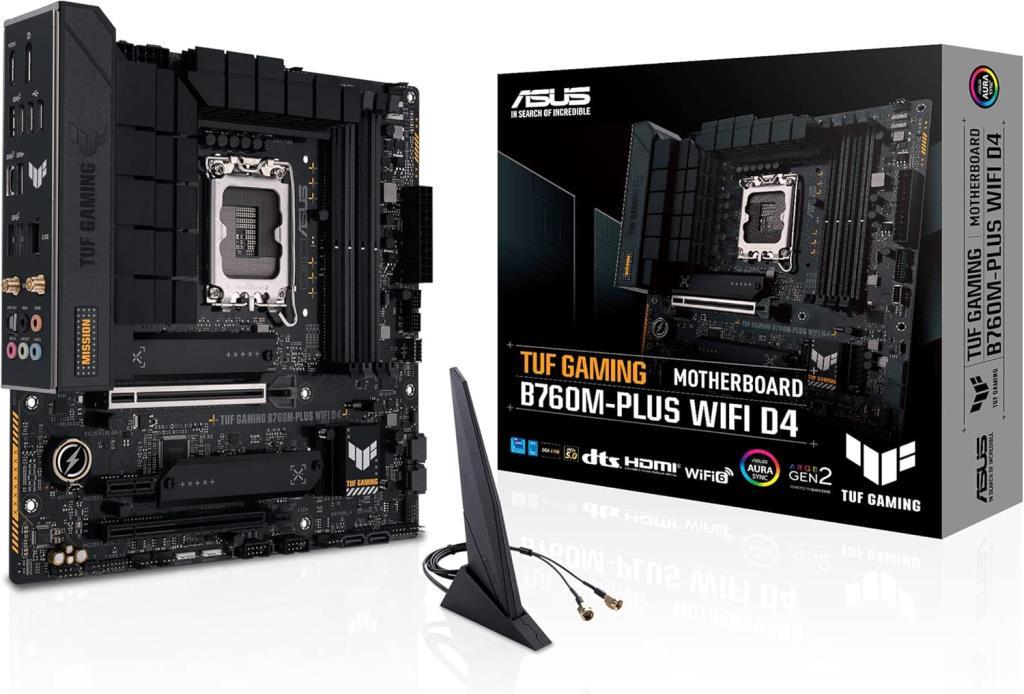 Asus TUF Gaming B760M-PLUS Wi-Fi D4 Intel LGA1700 DDR4 Micro ATX Anakart Outlet