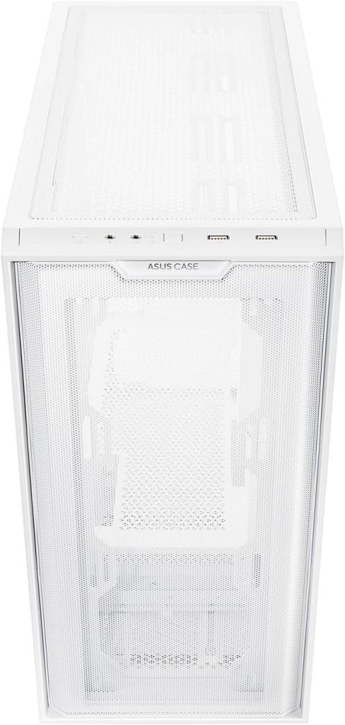 ASUS TUF Gaming GT502 Beyaz Panoramik Temperli Cam Fansız ATX Oyuncu Kasası